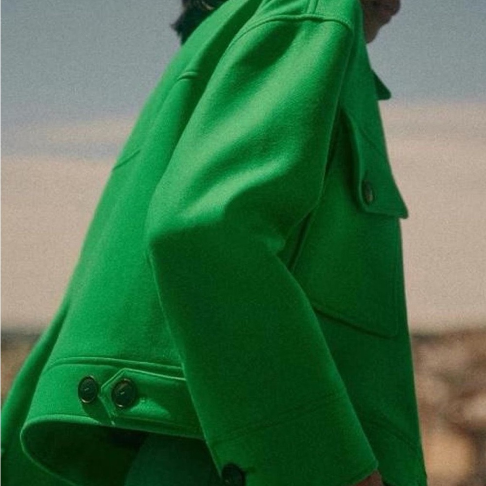 Sezane Erwann Jacket in Green Size S - Picture 3 of 10